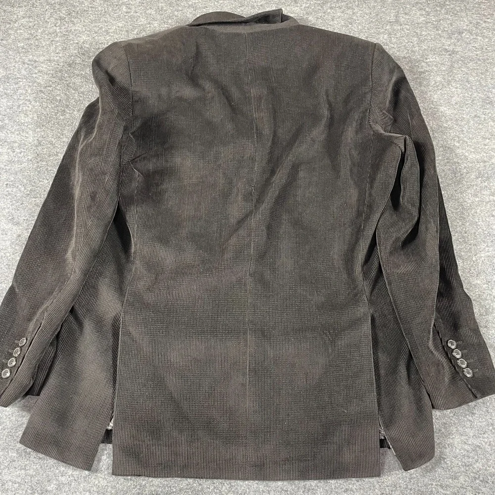 Bachrach Jacket Mens 40 R Black Corduroy Blazer Cord Sports Coat Academia Preppy